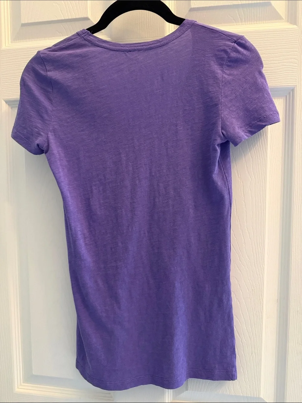 J. Crew 100% Cotton Purple V-Neck Tissue Short Sleeve Tee